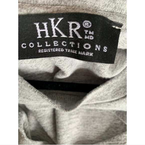 ✨HKR COLLECTIONS FRONT SLIT GREY MIDI DRESS - SIZE-US S - Picture 3 of 3